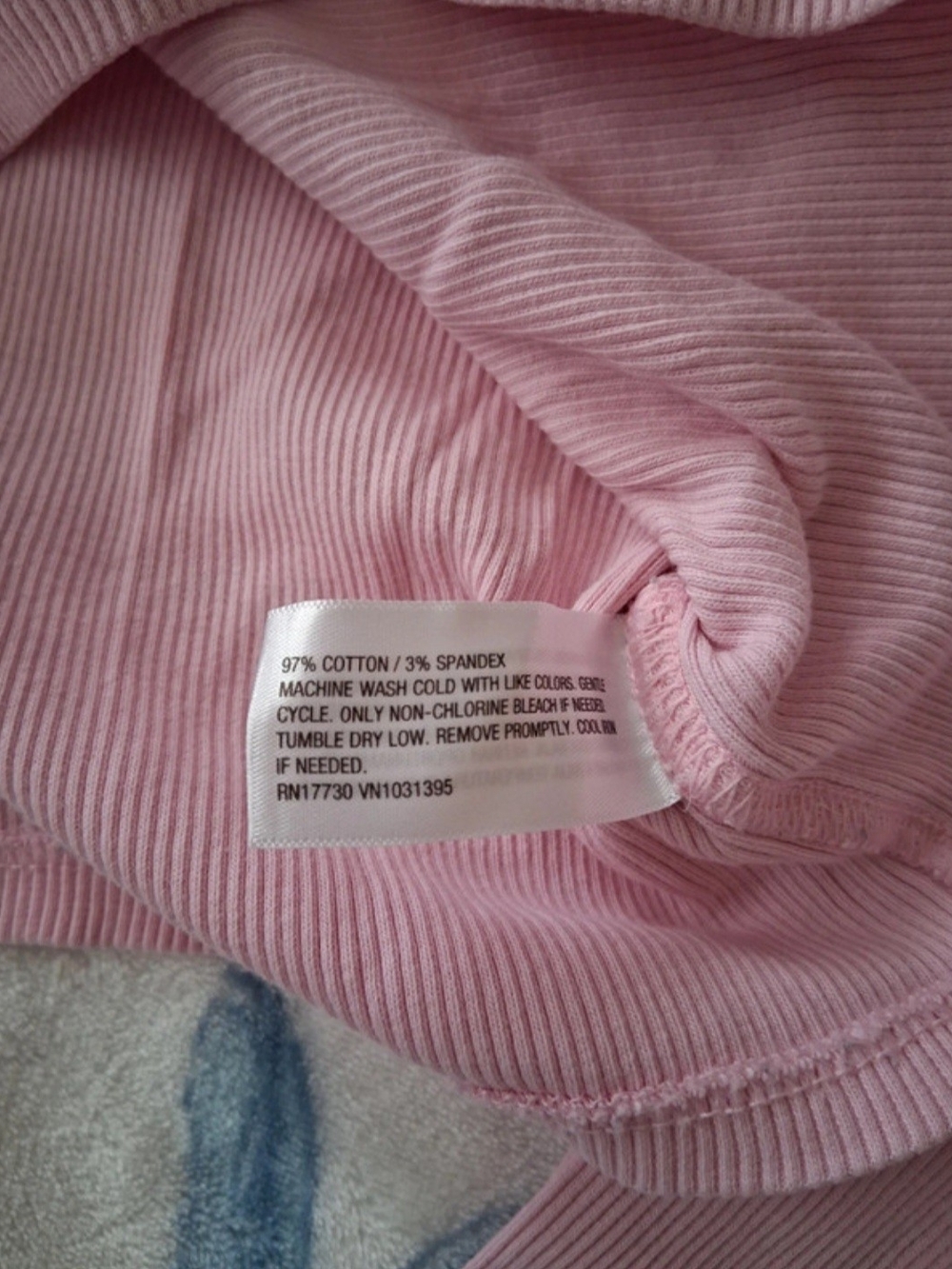 Universal Thread Pink Ribbed Long-Sleeve Top - Picture 4 of 4